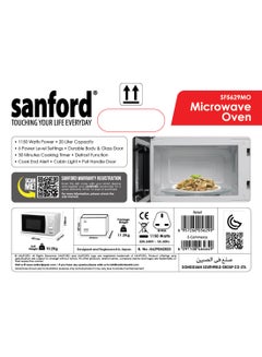 SANFORD MICROWAVE OVEN 20.0 LITRE 20 L 1150 W SF5629MO BS white - pnsku/N70009125V/45/_/1697215467/16f27241-3f0c-440b-a531-374aa03690fd