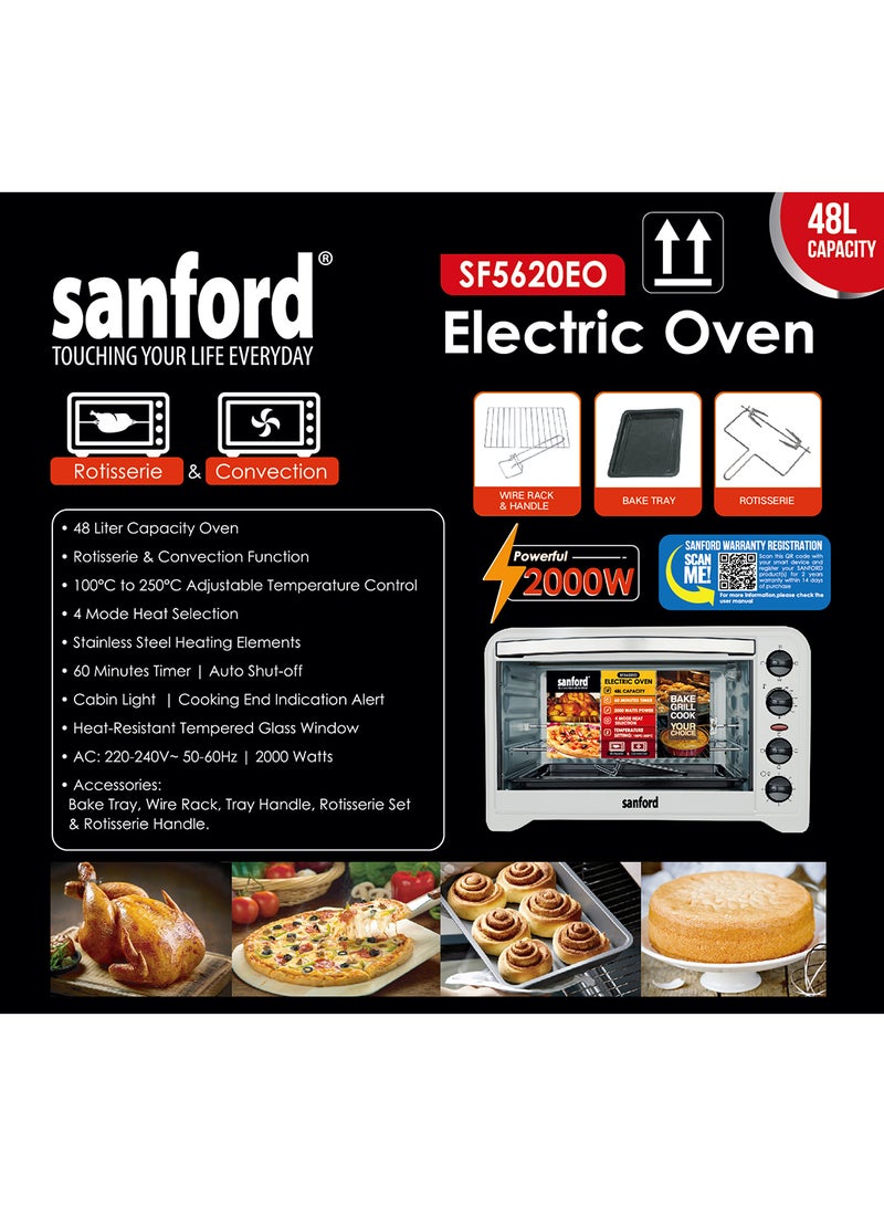 SANFORD ELECTRIC OVEN 48.0 LITRE 2000 WATTS 48 L 2000 W SF5620EO BS Black - pnsku/N70009127V/45/_/1697215468/5b74f5fc-eab4-4ad6-83f5-cbac76b840da