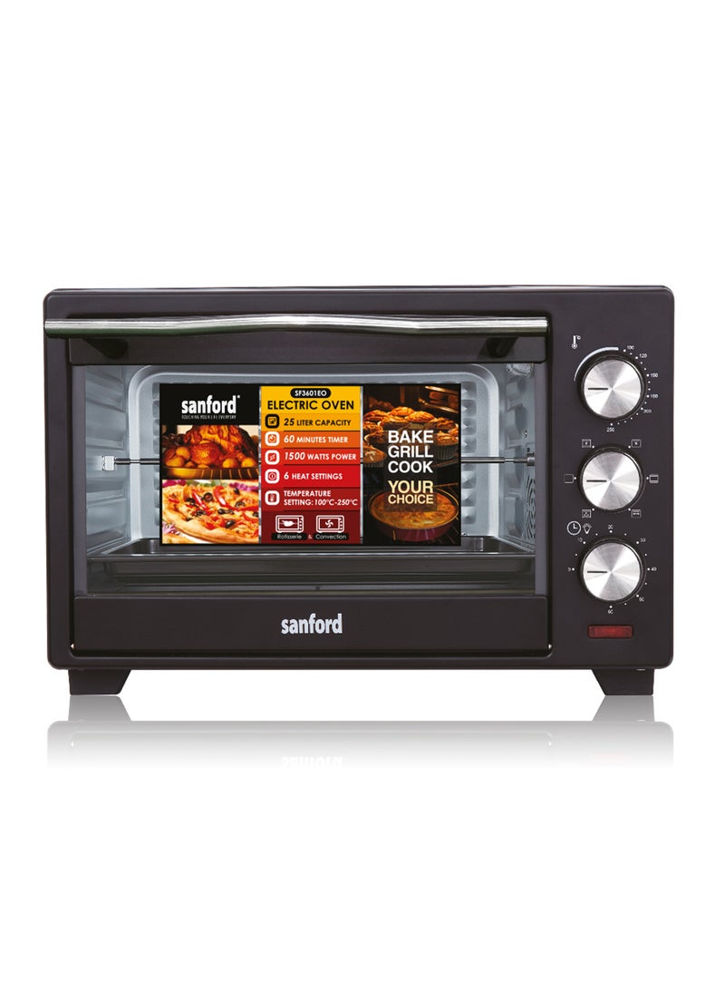 Sanford SANFORD ELECTRIC OVEN 25.0 LITRE 1380 WATTS 25 L 1500 W SF3601EO BS Multicolour  - Image 2