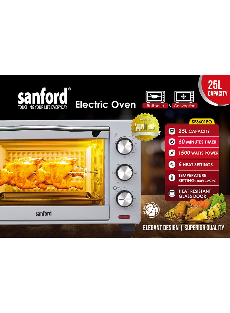 Sanford SANFORD ELECTRIC OVEN 25.0 LITRE 1380 WATTS 25 L 1500 W SF3601EO BS Multicolour  - Image 4