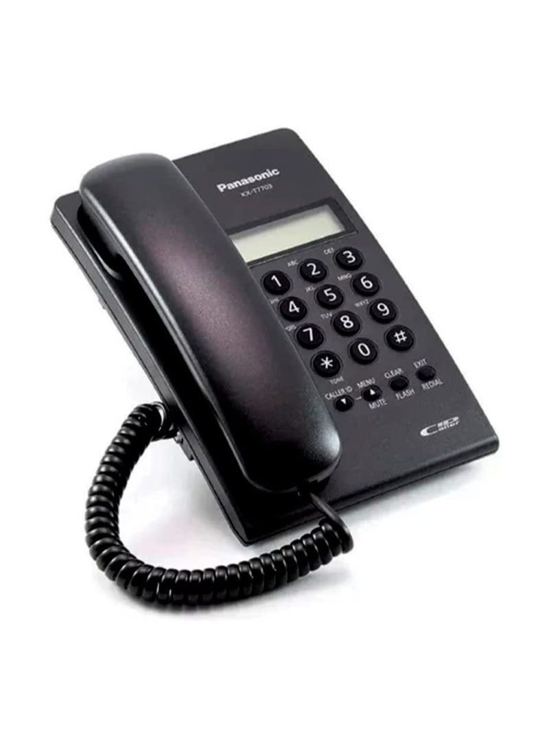 Panasonic KX-T7703X-B Caller ID Display Phone Black - Image 2
