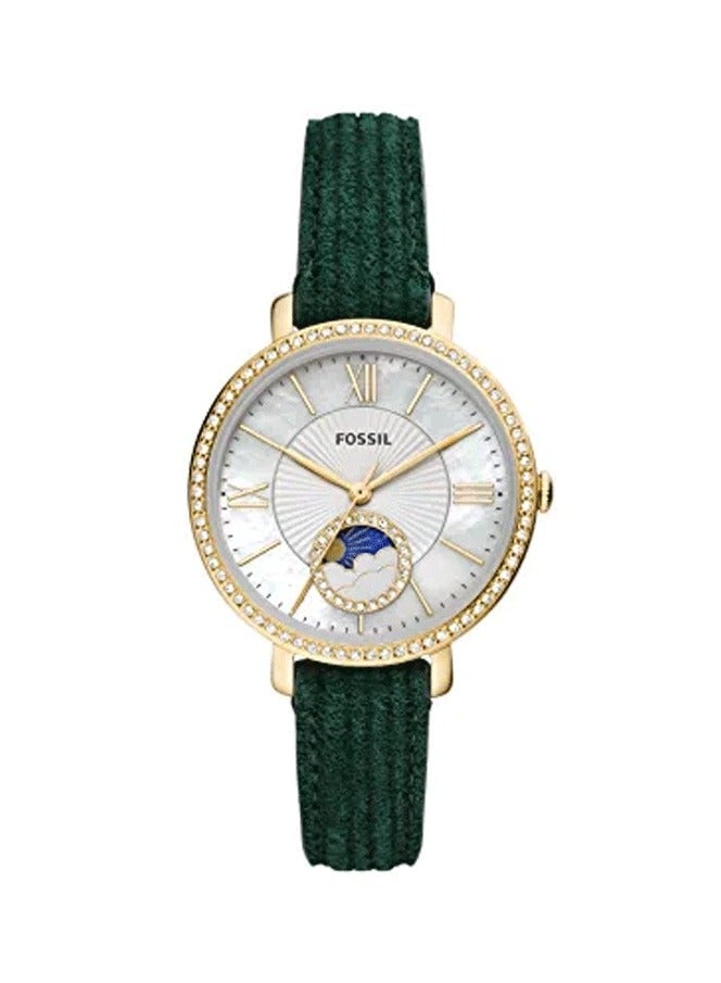 FOSSIL Women's Analog Round Shape Leather Wrist Watch  - Image 1