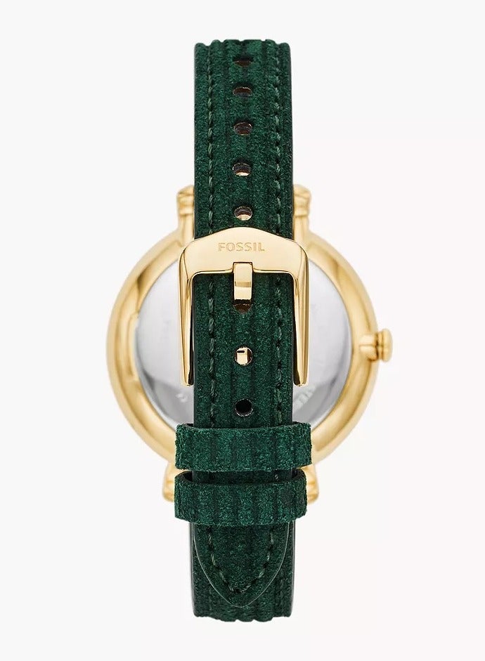 FOSSIL Women's Analog Round Shape Leather Wrist Watch  - Image 3