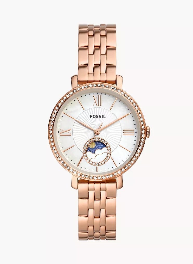 FOSSIL Women's Analog Round Shape Stainless Steel Wrist Watch  - Image 1