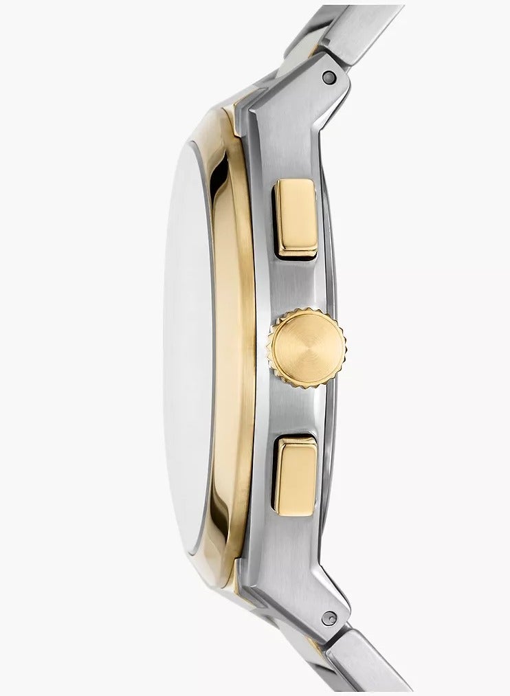 FOSSIL Men's Chronograph Round Shape Stainless Steel Wrist Watch - Image 2