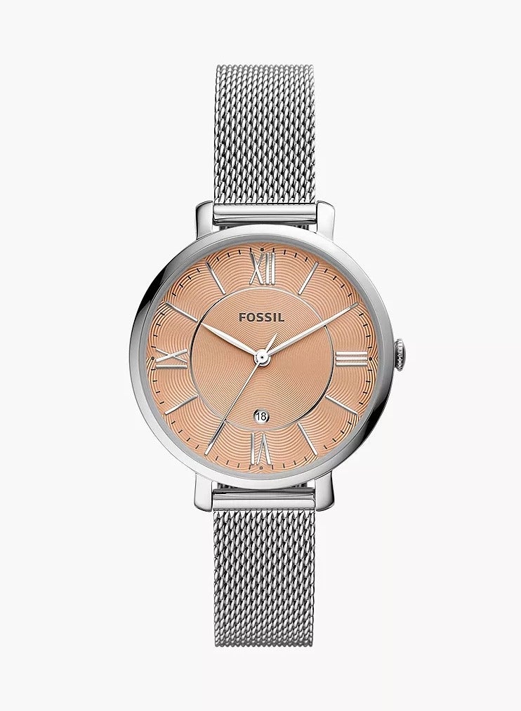 FOSSIL - Women's Analog Round Shape Stainless Steel Wrist Watch ES5089 - 36 Mm - Image 1
