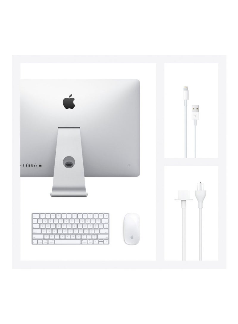 Apple - 27 Inch iMac, 5K Retina Display, Intel 10th Gen Core i9 Ten-Core CPU, 16GB RAM, 1TB SSD, FaceTime HD 1080p Camera, macOS, Includes Apple Magic Keyboard and Mouse English Silver - Image 1