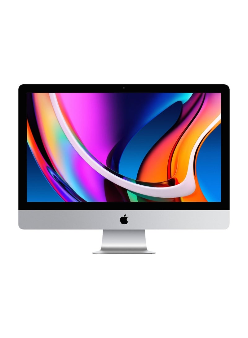 Apple - 27 Inch iMac, 5K Retina Display, Intel 10th Gen Core i9 Ten-Core CPU, 16GB RAM, 1TB SSD, FaceTime HD 1080p Camera, macOS, Includes Apple Magic Keyboard and Mouse English Silver - Image 1