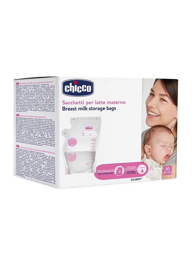 Chicco 30 Pieces Breastmilk Storage Bags - Image 3