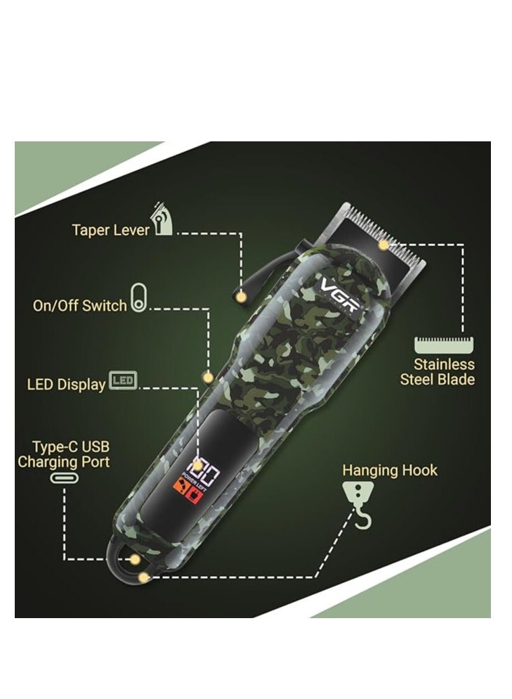 VGR V-665 Professional Beard Trimmer For Men With Quick Charge, 180 Mins Run-time, For Cord & Cordless Use