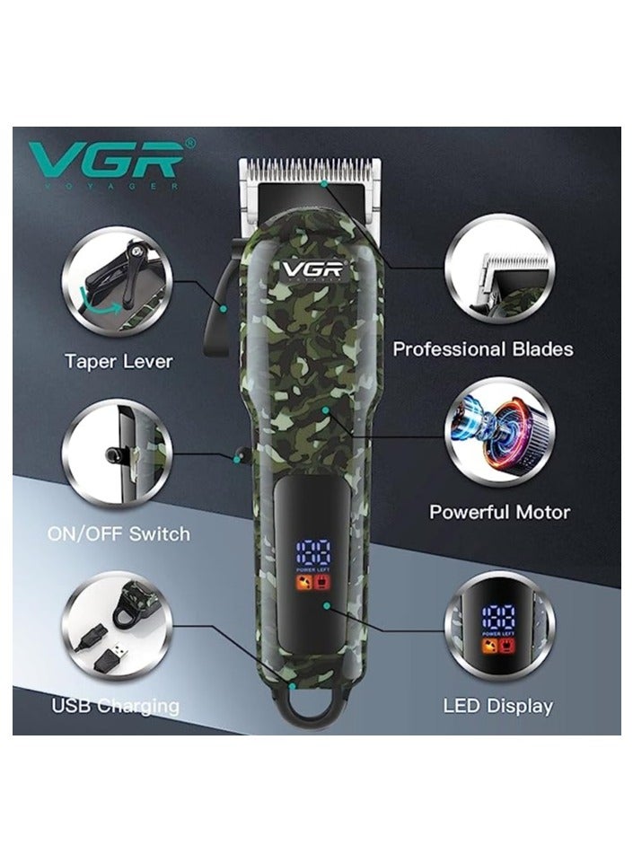 VGR V-665 Professional Beard Trimmer For Men With Quick Charge, 180 Mins Run-time, For Cord & Cordless Use