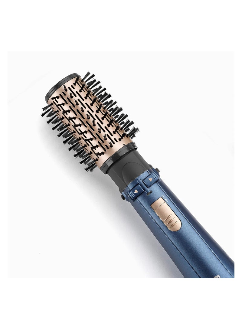 babyliss - Hair Styler Pro 1000 38mm Thermal Brush With 2,2m Swivel Cord Rotating 50mm Soft Bristle Brush With 2 Heats Plus a Cool Design and Saloon Quality As965sde Purple/Black - Image 1