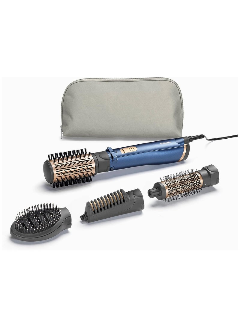babyliss - Hair Styler Pro 1000 38mm Thermal Brush With 2,2m Swivel Cord Rotating 50mm Soft Bristle Brush With 2 Heats Plus a Cool Design and Saloon Quality As965sde Purple/Black - Image 1