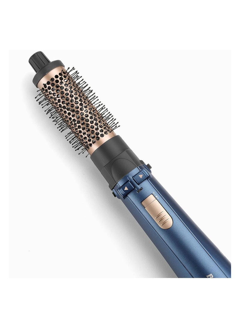 babyliss - Hair Styler Pro 1000 38mm Thermal Brush With 2,2m Swivel Cord Rotating 50mm Soft Bristle Brush With 2 Heats Plus a Cool Design and Saloon Quality As965sde Purple/Black - Image 1