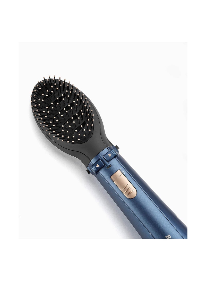 babyliss - Hair Styler Pro 1000 38mm Thermal Brush With 2,2m Swivel Cord Rotating 50mm Soft Bristle Brush With 2 Heats Plus a Cool Design and Saloon Quality As965sde Purple/Black - Image 1