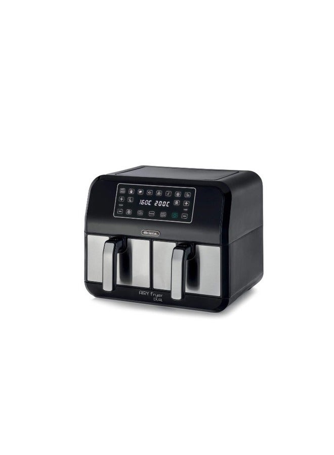 Ariete Air Fryer Dual Metal 4624-1700 W.-2 Non-Stick Baskets-8 L.- 8 L 1700 W 4624 black - Image 1