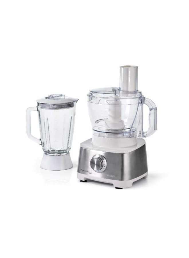 Ariete Food Processor Robomax Metal Machinable Chopper Capacity Variable Speed With Pulse Stainless Steel Chopper Blade 2 L 1000 W 1783 White - Image 1