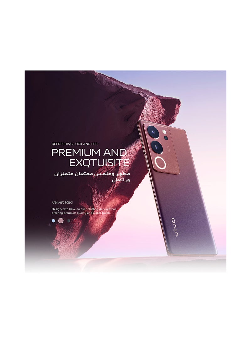vivo - V29 5G Velvet Red, Color Changing, 12GB+8GB RAM 256GB, Portrait Master - Image 1
