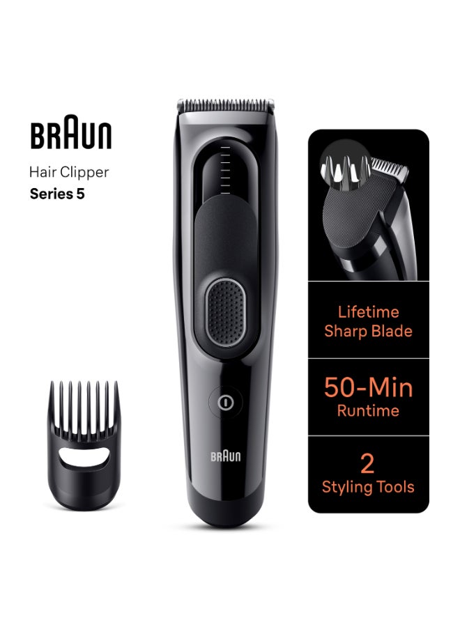 Braun Hair Clippers Series 5 5310, Hair Clippers for Men with 9 Length Settings - Image 4