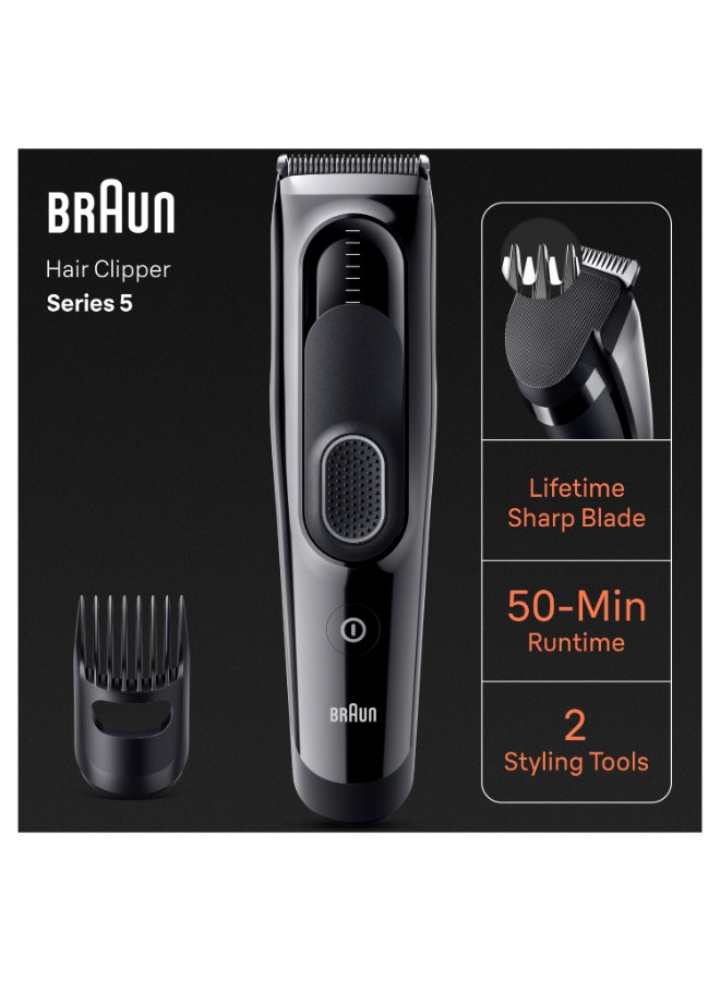 Braun Hair Clippers Series 5 5310, Hair Clippers for Men with 9 Length Settings - Image 3