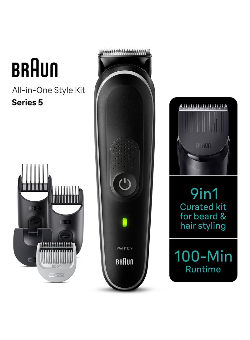 براون ماكينة الحلاقة المتعددة 9 في 1 للرجال من السلسلة الخامسة للجسم والشعر والأذن والأنف - Image 5