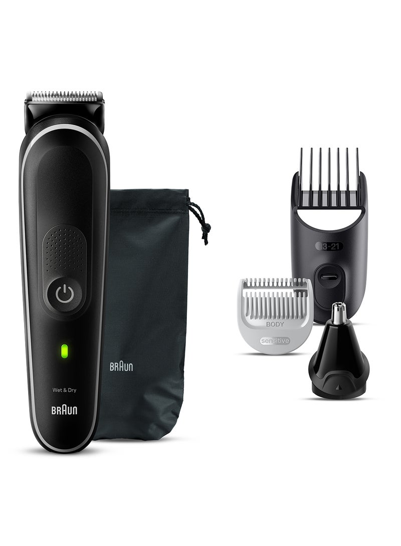 براون ماكينة الحلاقة المتعددة 9 في 1 للرجال من السلسلة الخامسة للجسم والشعر والأذن والأنف - Image 3