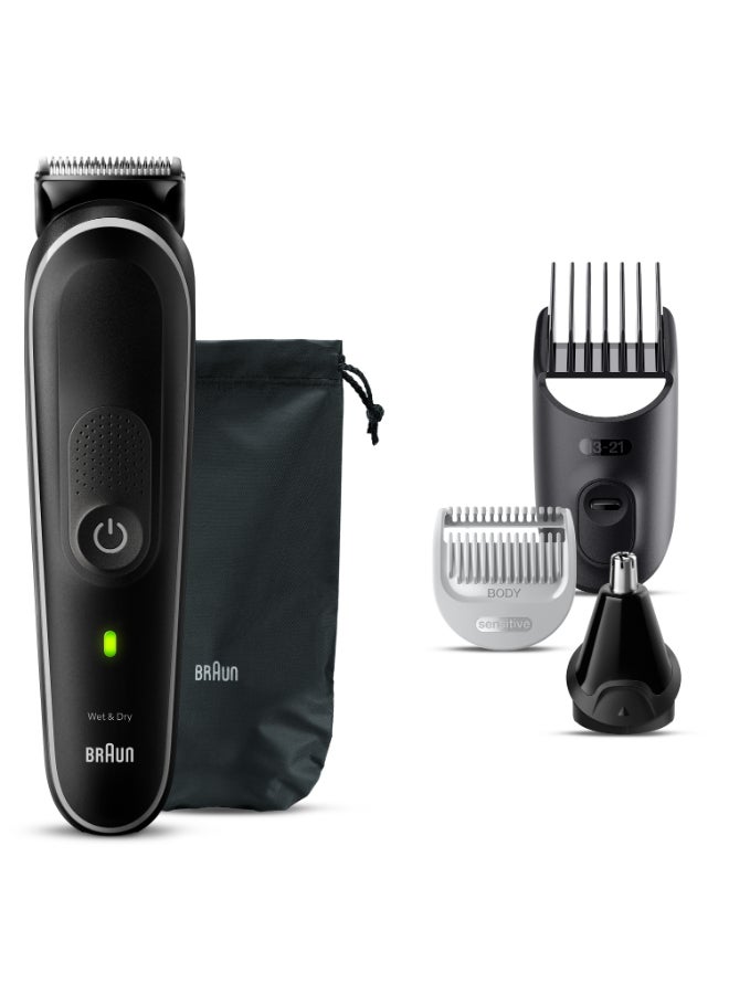 براون ماكينة الحلاقة المتعددة 9 في 1 للرجال من السلسلة الخامسة للجسم والشعر والأذن والأنف - Image 2