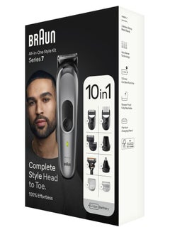 BRAUN Series 7 10-in-1 Body Grooming Kit for Hair, Beard, Ear, Nose and Body  - Image 3