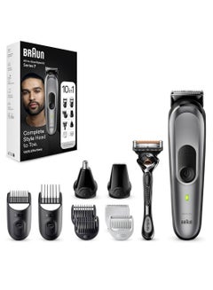 BRAUN Series 7 10-in-1 Body Grooming Kit for Hair, Beard, Ear, Nose and Body  - Image 1