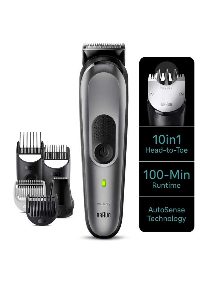 BRAUN Series 7 10-in-1 Body Grooming Kit for Hair, Beard, Ear, Nose and Body - Image 5
