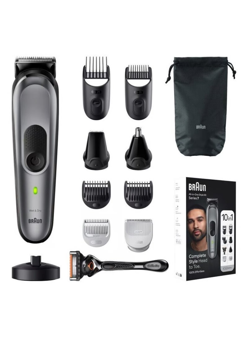 BRAUN Series 7 10-in-1 Body Grooming Kit for Hair, Beard, Ear, Nose and Body - Image 2