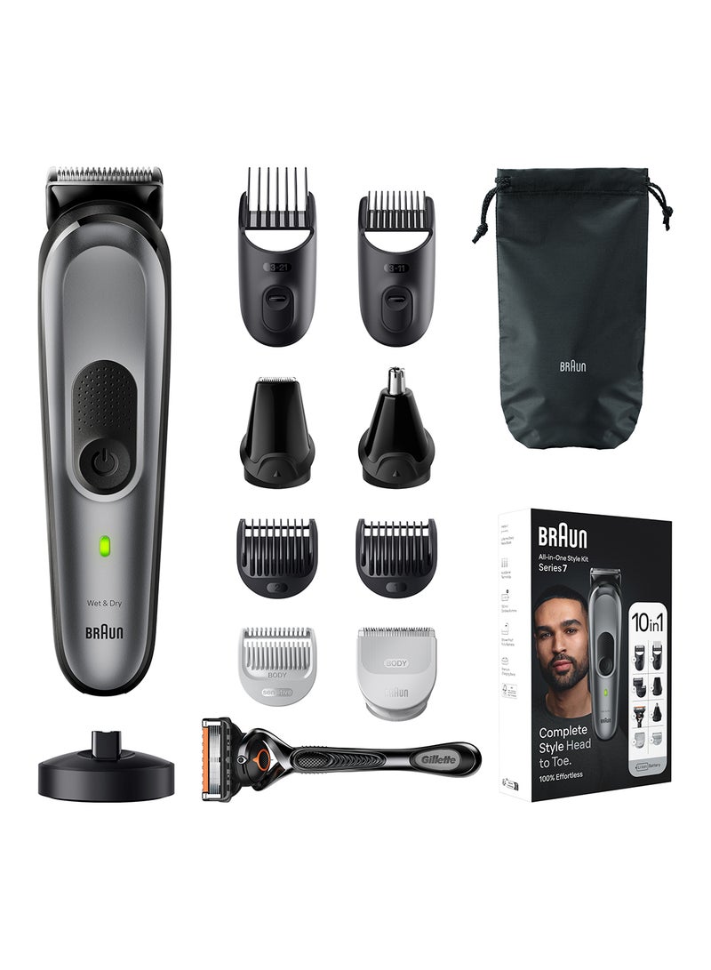 Braun All-In-One Style Kit Series 7 7420, 10-in-1 Kit for Beard, Hair, Manscaping & More - Image 1