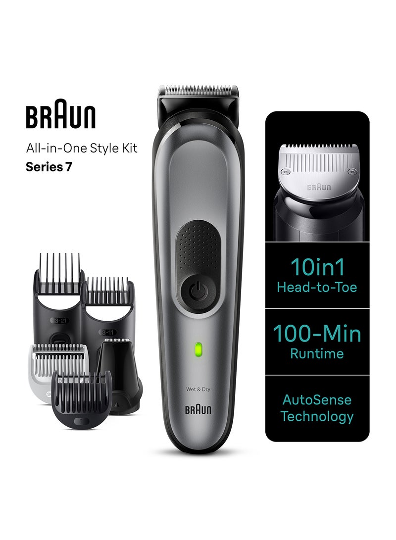 Braun All-In-One Style Kit Series 7 7420, 10-in-1 Kit for Beard, Hair, Manscaping & More - Image 5