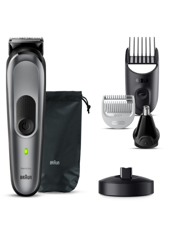 Braun All-In-One Style Kit Series 7 7420, 10-in-1 Kit for Beard, Hair, Manscaping & More - Image 2