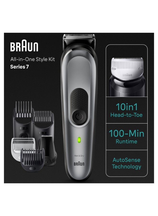 Braun All-In-One Style Kit Series 7 7420, 10-in-1 Kit for Beard, Hair, Manscaping & More - Image 3