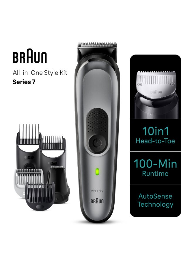 Braun All-In-One Style Kit Series 7 7420, 10-in-1 Kit for Beard, Hair, Manscaping & More - Image 4