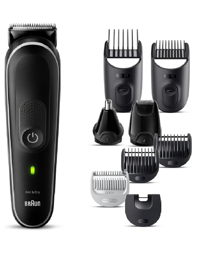 BRAUN - MGK5420 Series 5 Men's 9-in-1 Multi-Groomer For Body, Hair, Ear and Nose, Waterproof Design, Rechargeable - Image 1