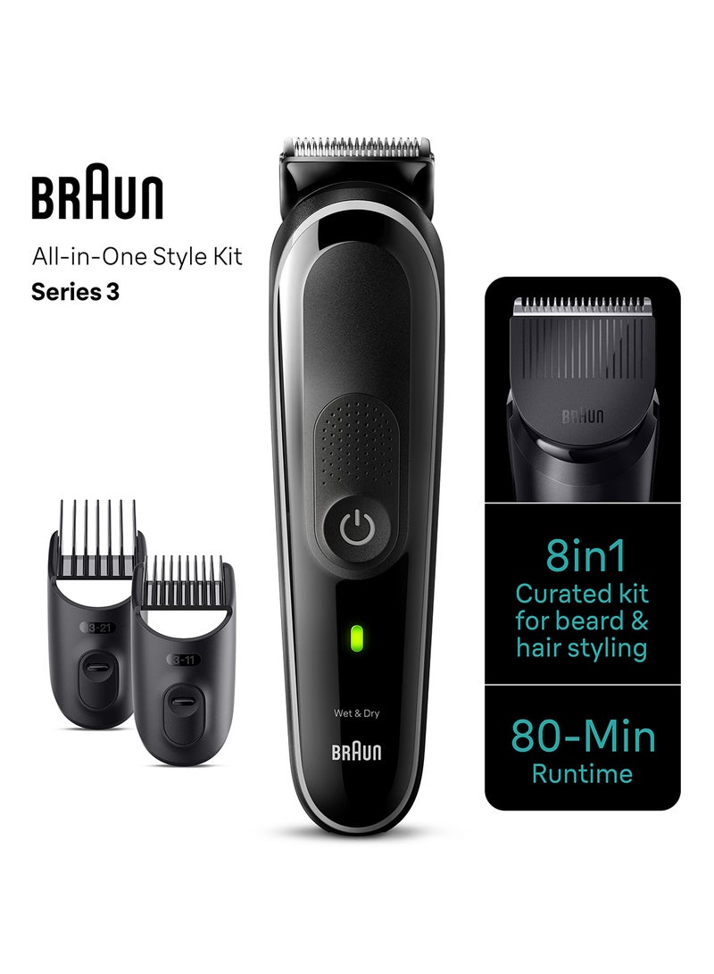Braun All-In-One Style Kit Series 3 3440, 8-in-1 Kit for Beard, Hair, Manscaping & More - Image 5