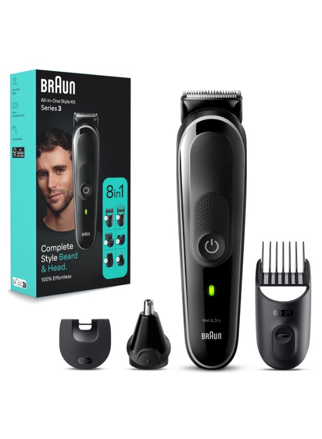 براون مجموعة أدوات التشذيب 8 في 1 السلسلة الثالثة، للحية والشعر والأذن والأنف - Image 5