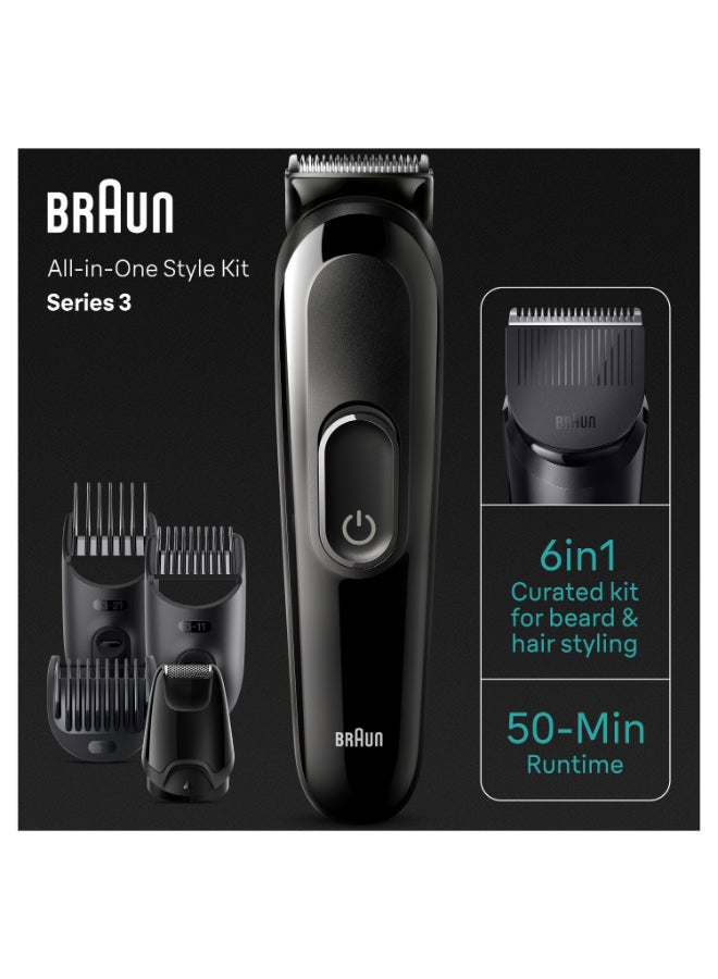 براون مجموعة أدوات التشذيب 6 في 1 من السلسلة 3 للحية والشعر - Image 3