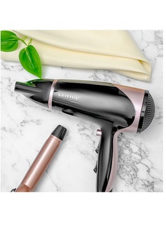 KRYPTON 3 In 1 Hair Styling Set  KNHF6397 Black & Rose Gold  - Image 5