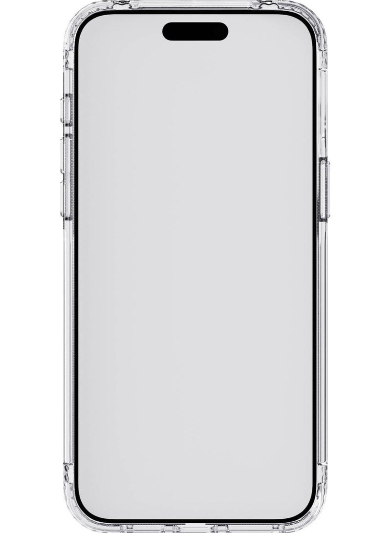 تيك 21 - غطاء حماية Evo لهاتف iPhone 15 Pro مع حماية من السقوط لمسافة 12 قدم - شفاف كريستالي - Image 1