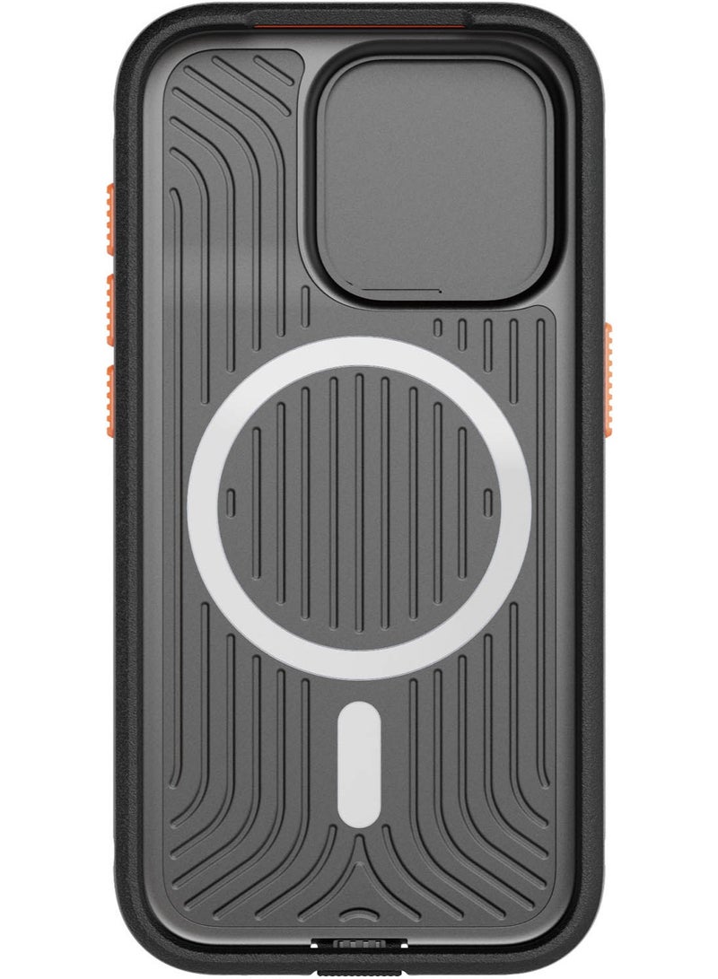 تيك 21 حافظة Evo Max MagSafe لهاتف iPhone 15 Pro مع حماية من السقوط لمسافة 20 قدم وغطاء عدسة الكاميرا المنزلقة - أسود - Image 2