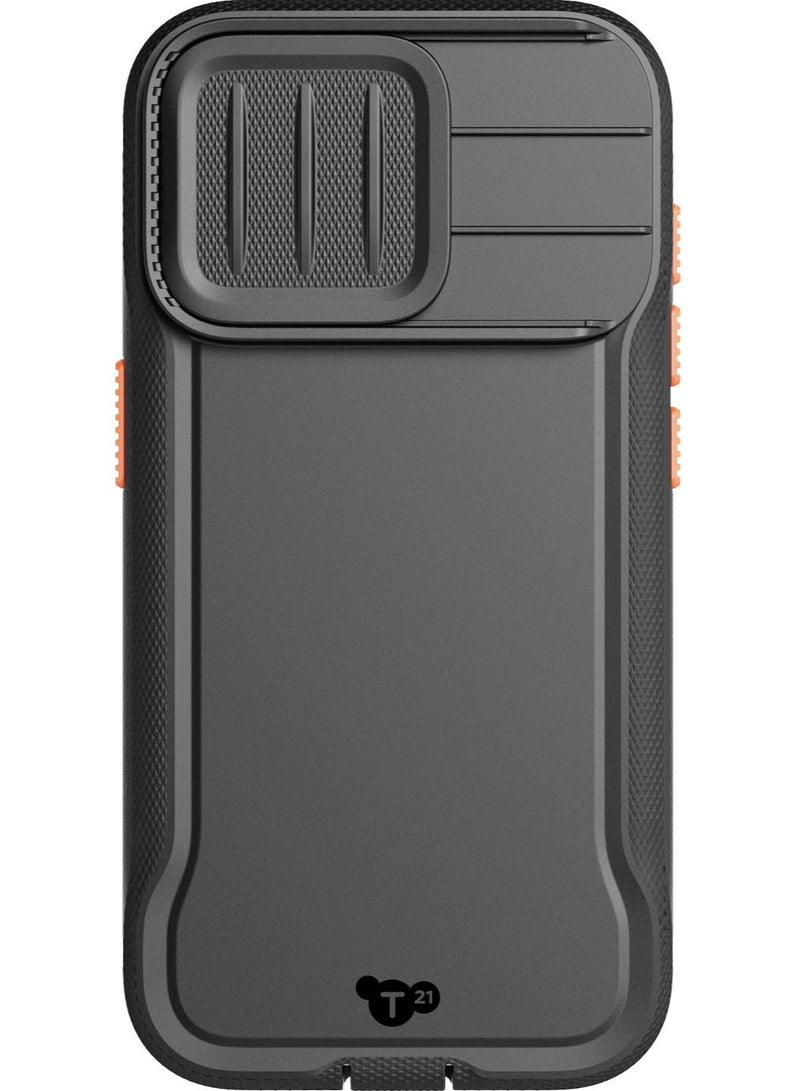 تيك 21 حافظة Evo Max MagSafe لهاتف iPhone 15 Pro مع حماية من السقوط لمسافة 20 قدم وغطاء عدسة الكاميرا المنزلقة - أسود - Image 5
