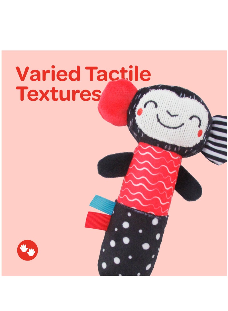Moon Soft Rattle Plush Toy For 6 Months And Above - Monkey - Image 3