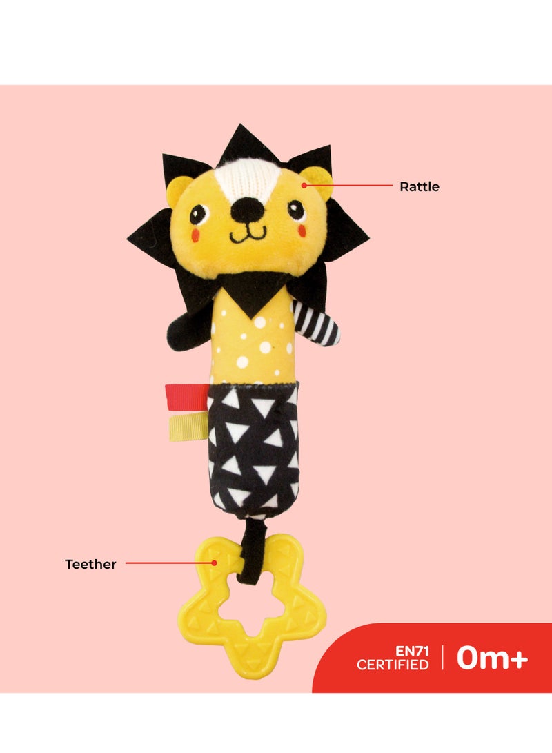 مون لعبة رنانة ناعمة للأطفال من 6 أشهر وما فوق - أسد - Image 2