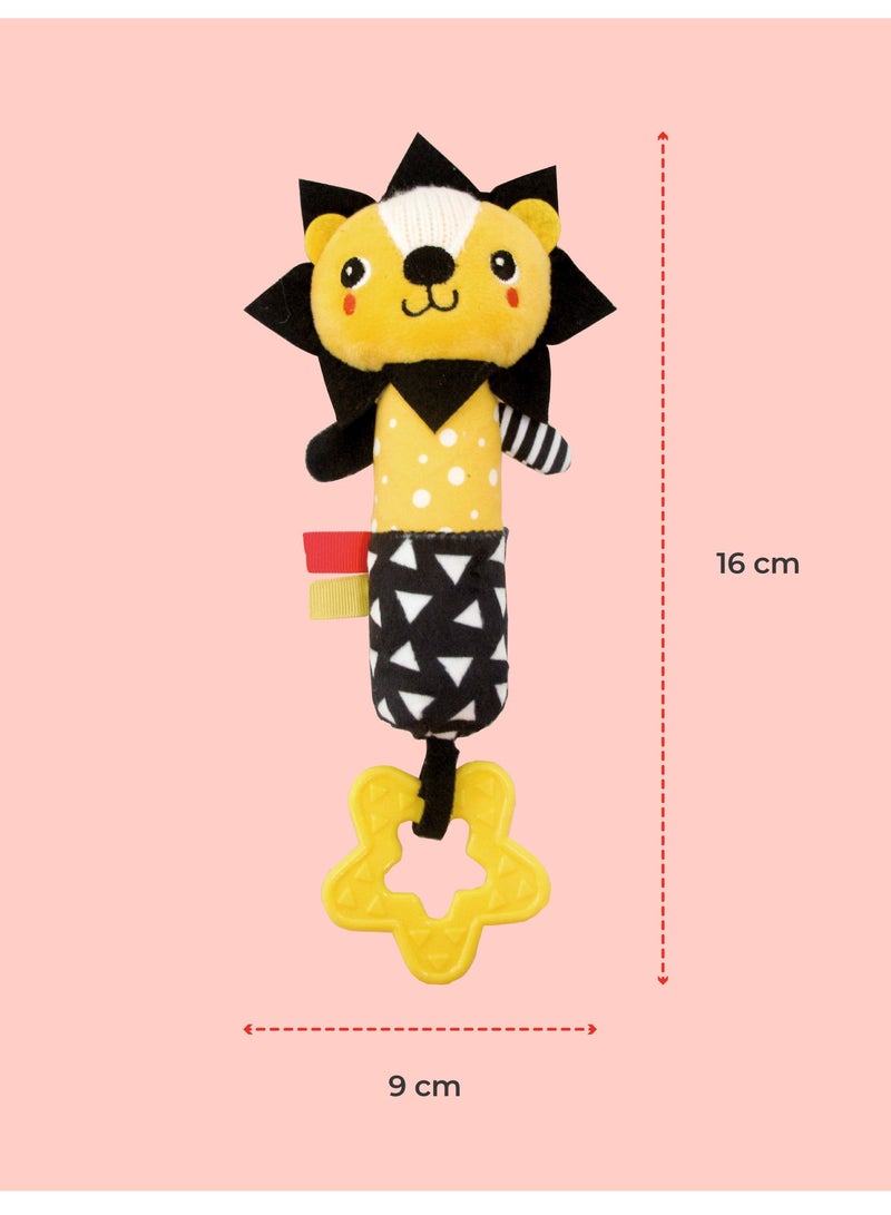 مون لعبة رنانة ناعمة للأطفال من 6 أشهر وما فوق - أسد - Image 4