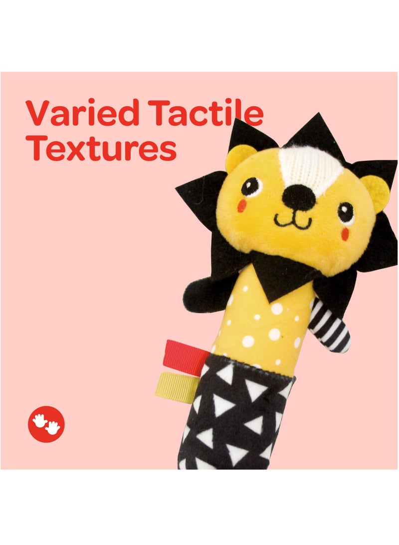 مون لعبة رنانة ناعمة للأطفال من 6 أشهر وما فوق - أسد - Image 3