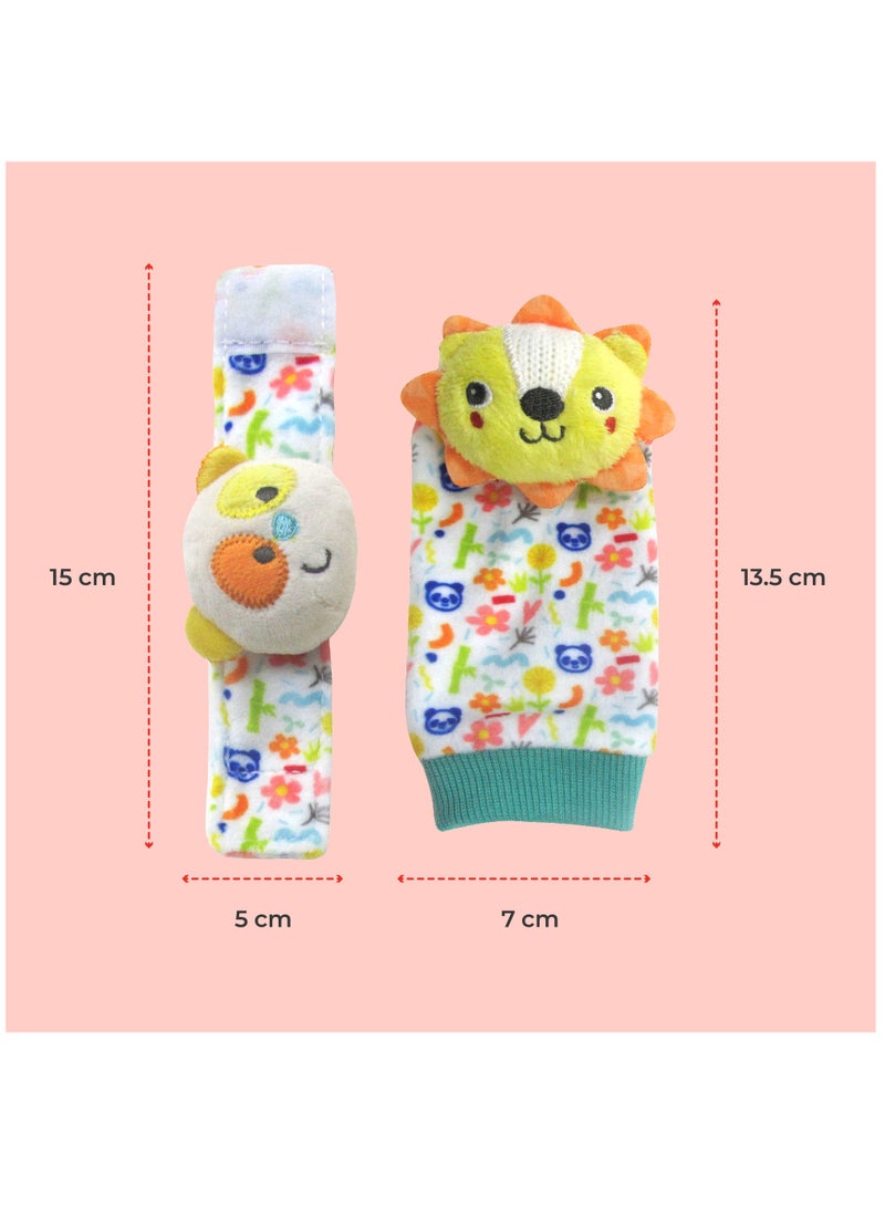 Moon Foot And Wrist Rattle Set Of 4 - Multicolor - Image 4