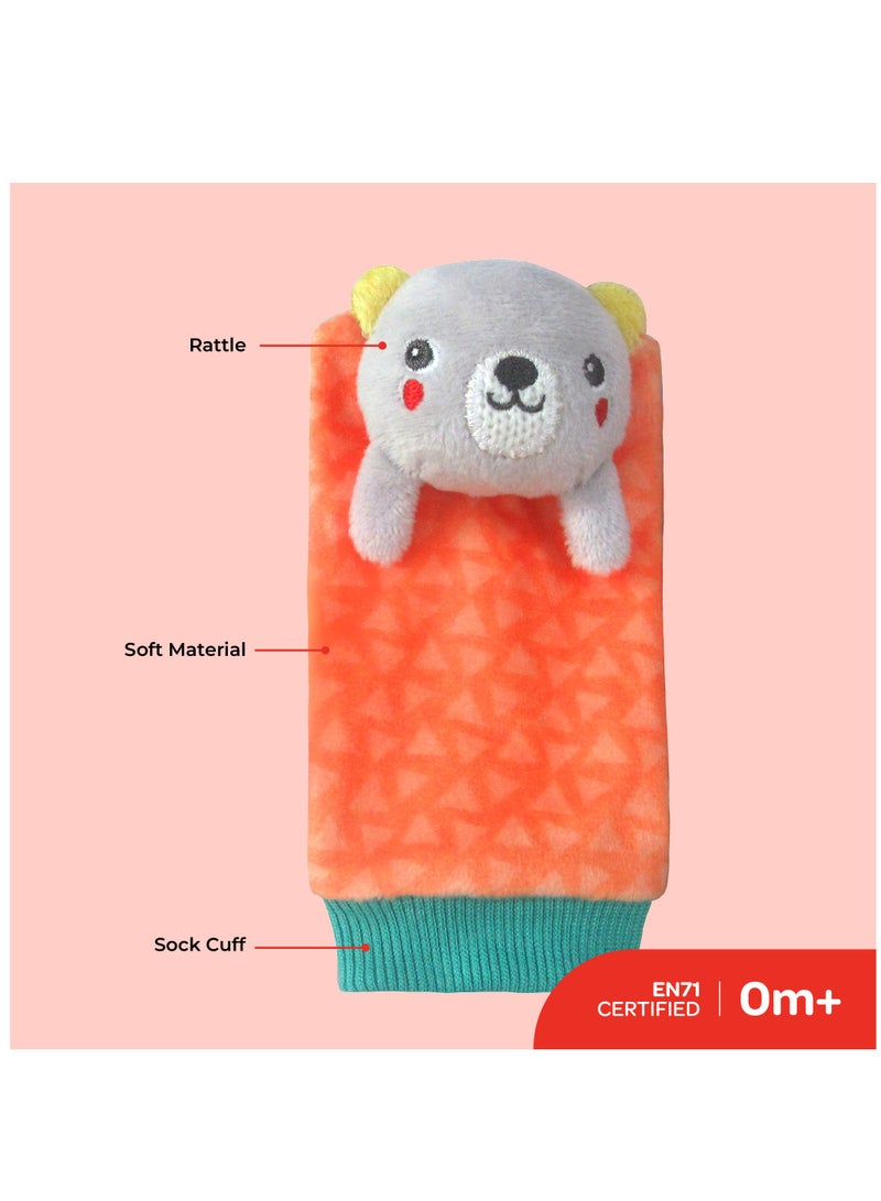 Moon Tiny Tots Foot Rattle For Growing Babies And Toddlers Suitable From Birth - Multi Color - Image 2